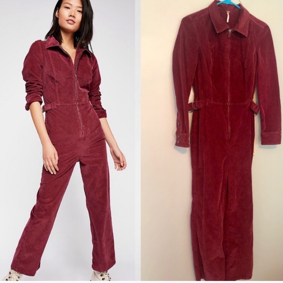 Free People Take Me Out Cord Jumpsuit - Picture 4 of 5